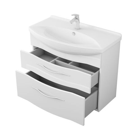 Тумба Vessla stor 85, белый лак, артикул OW22.13.00