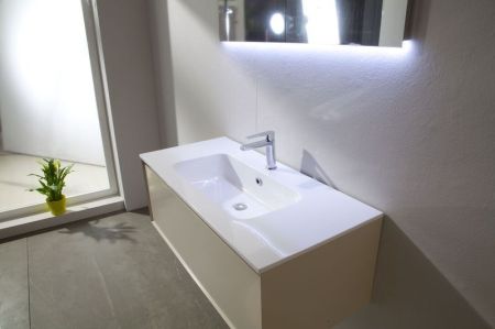 IBX, раковина из минерального литья NANTES 100 см, цвет белый, артикул N100