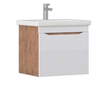 Тумба с раковиной подвесная VIGO Grani 057 дуб золотой, 60 см, артикул 057 дуб золотой-com