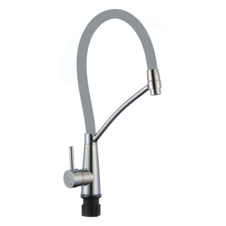 Смеситель для кухни с гибким изливом Fmark FS8255A-04, хром