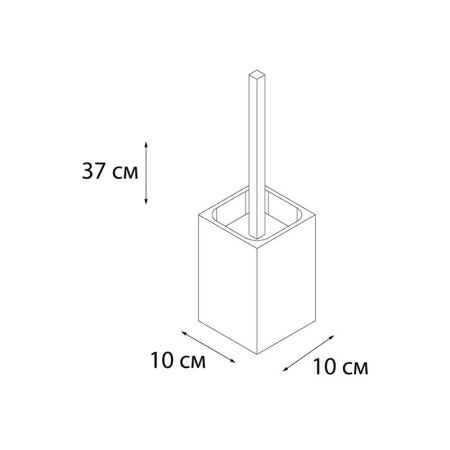 Ершик FIXSEN PUNTO FX-200-5, белый/серый, артикул FX-200-5