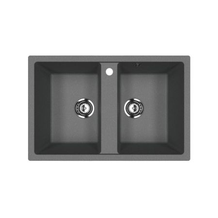 Кухонная мойка Ulgran U-608-343, антрацит, артикул U-608-343