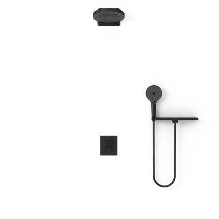 Душевой комплект Inspire VSFW-3I21T1RMB встраиваемый, термостатический, 2 режима, черный, артикул VSFW-3I21T1RMB