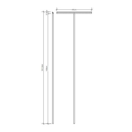 Decor Walther EASY XL LONG Cкребок, цвет: хром, артикул 0902400