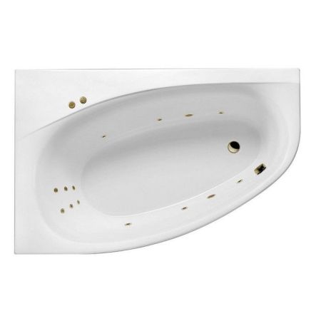 Ванна EXCELLENT Kameleon 170x110 (левая) "LINE" (бронза), артикул WAEX.KML17.LINE.BR