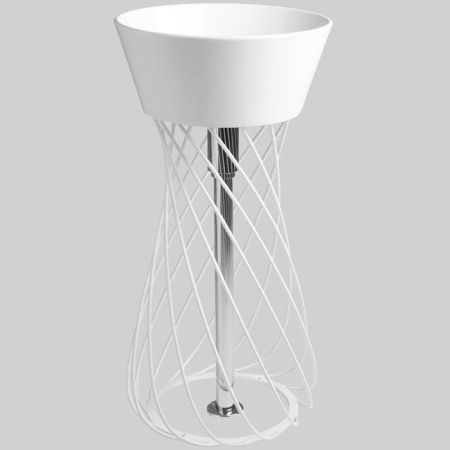 Artceram Wire Консоль металлическая 43х43хh65 см, цвет белый, артикул ACA045 01 00