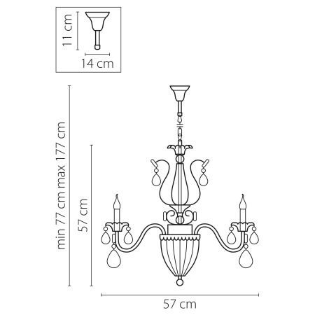 Люстра подвесная Schon Lightstar Premium 790064