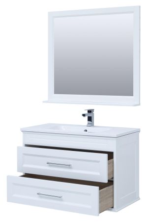 Мебель для ванной Aquanet Бостон М 100 белый (лит. мрамор), артикул 00258284