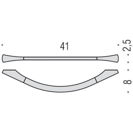 Colombo Land Полотенцедержатель 41, цвет: хром, артикул B2809.CR