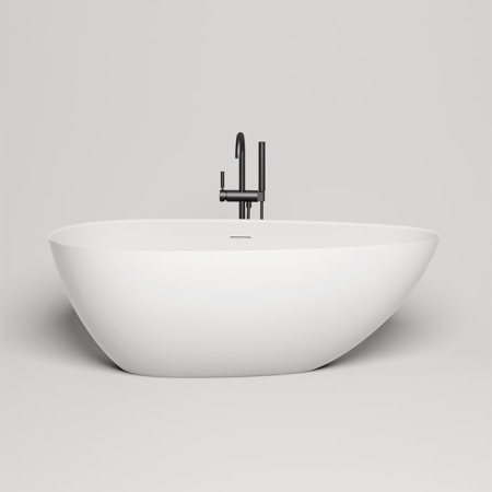 Salini PAOLA Ванна отдельностоящая 1720х820х600мм, донный клапан "Up&Down", сифон,  слив-перелив, мат-л: S-Sense, глянцевый, белый. Фурнитура: белая., артикул 101512G