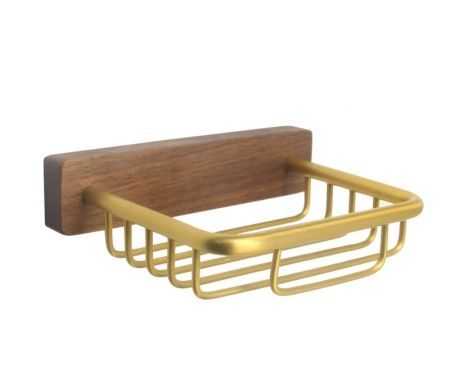 Мыльница Bronze de Luxe FOREST 10703G, матовое золото, артикул 10703G