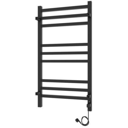 Полотенцесушитель электро "Астор ЧКЧ9 350х700", черный муар, левый