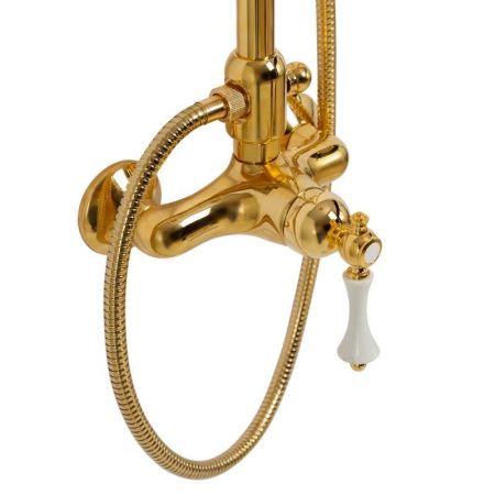 Душевая стойка со смесителем, верхним и ручным душем CEZARES MARGOT-CD, артикул MARGOT-CD-02-Bi