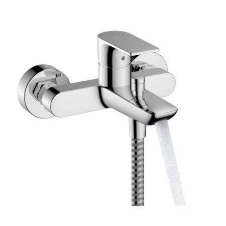 Смеситель для ванны и душа, Hansgrohe, Rebris E, тип открывания воды-однорычажный, тип регулирования воды-керамический картридж, монтаж-настенный, отверстия для монтажа-2, вынос излива, мм-182, регулируемое ограничение температуры, дивертер с переключател Смеситель для ванны и душа, Hansgrohe, Rebris E, тип открывания воды-однорычажный, тип регулирования воды-керамический картридж, монтаж-настенный, отверстия для монтажа-2, вынос излива, мм-182, регулируемое ограничение температуры, дивертер с переключател