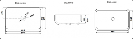 Умывальник CeramaLux 9391, артикул 