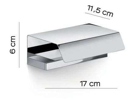 Gedy Lanzarote, бумагодержатель с крышкой, цвет хром, артикул A325(13)