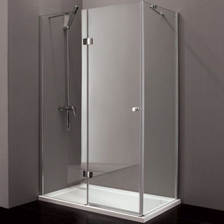 Душевой уголок Cezares Verona AH-1 120x90 профиль Хром стекло прозрачное, артикул VERONA-W-AH-1-120/90-C-Cr