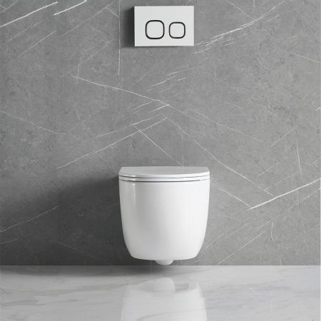 подвесные унитазы Vincea Унитаз подвесной Globo VT1-52T Tornado, цвет белый, ультратонкое soft-close сиденье,, артикул VT1-52T