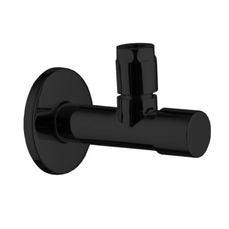 Fima Carlo Frattini Sottolavabo Угловой вентиль с фильтром, цвет: чёрный матовый, артикул F204NS