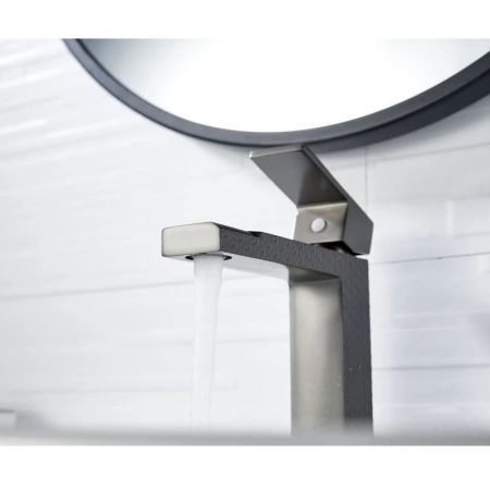 Cмеситель для раковины Knotlor KN-20/GMP, оружейная сталь