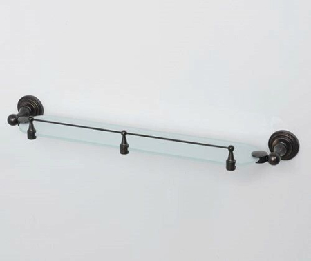 Стеклянная полка WasserKRAFT Isar K-7344 Темная бронза, артикул K-7344