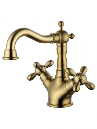 Смеситель для раковины WONZON & WOGHAND RETRO, Брашированное золото (WW-88139020-BG), артикул WW-88139020-BG