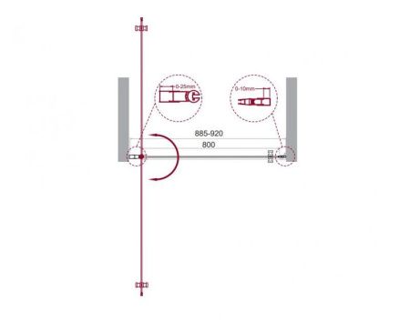 Душевая дверь BelBagno ETNA-B-1-60-C-Cr Душевая дверь BelBagno ETNA-B-1-60-C-Cr