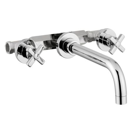 NAXOS См-ль скрытого монтажа настенный, излив L17,5 см., хром