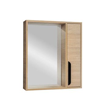 Зеркальный шкаф VIANT "Кёльн" 60 правый светлое дерево 160х600х700 (VKEL60SD-ZSH)