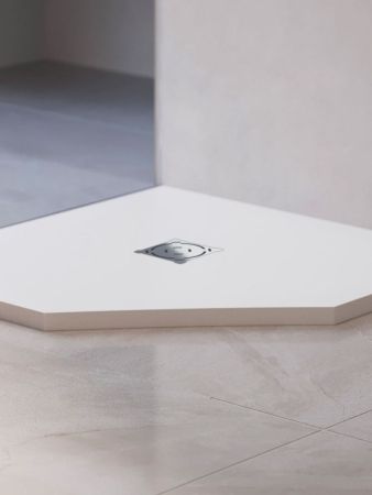 Душевой поддон трапеция RGW ST/T-W Белый (800x800), артикул 16155088-01