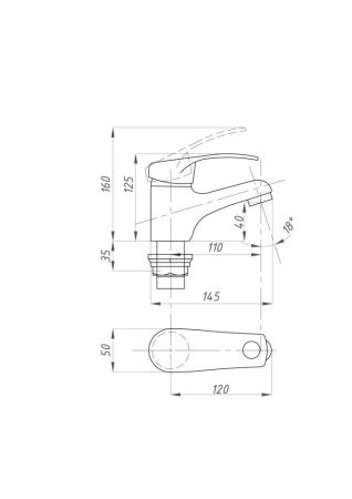 Смеситель для раковины FAUZT FZs940-B115 тип См-УмОЦБА, артикул FZs-940-115
