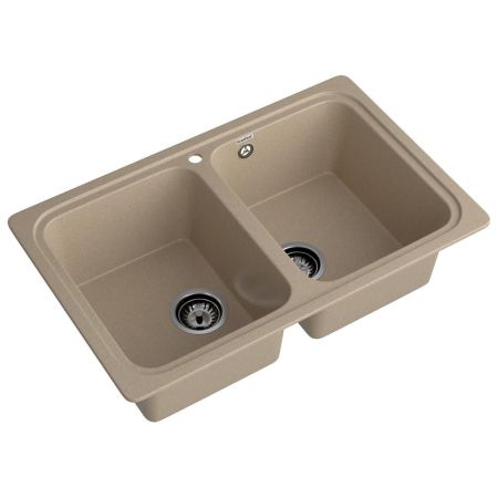 Кухонная мойка GranFest STANDART 780K, песок, артикул S-780K песочный