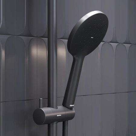 977810300 Jupiter душевая система со смесителем ТМС, ванна/душ, чёрный, артикул 977810300