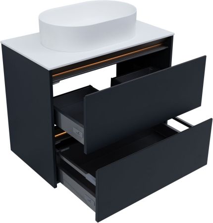 Тумба под раковину Allen Brau Activity 80 1.34012.AM антрацит матовый/олива браш, артикул 1.34012.AM