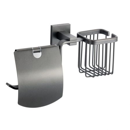Держатель для туалетной бумаги и освежителя Savol S-L06551Q, графит, артикул S-L06551Q