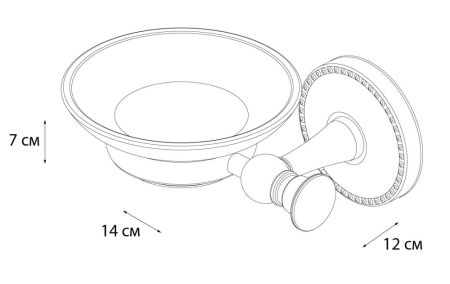 Мыльница FIXSEN ADELE стекло (FX-55008), артикул FX-55008