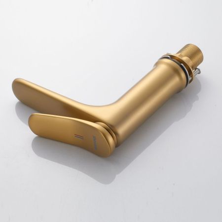 Смеситель для раковины Shevanik S4701G, золотой сатин, артикул S4701G