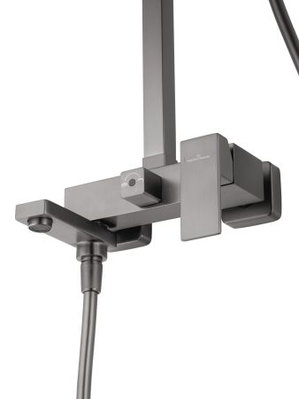 Душевая система WONZON & WOGHAND CUBE, Темный графит (WW-88739016-BGM), артикул WW-88739016-BGM