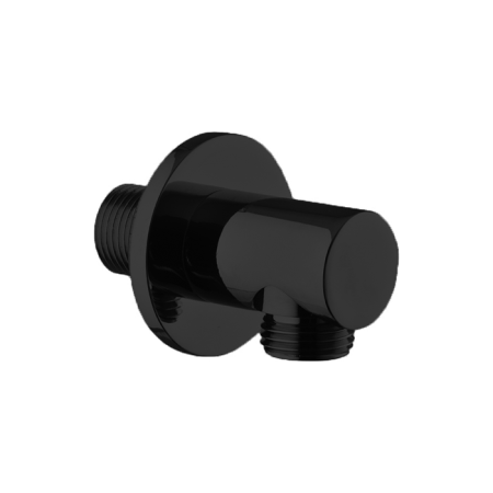 Шланговое подсоединение, Cisal, Shower, стандарт подвода воды-1/2", цвет-Matt Black, артикул DS01733040