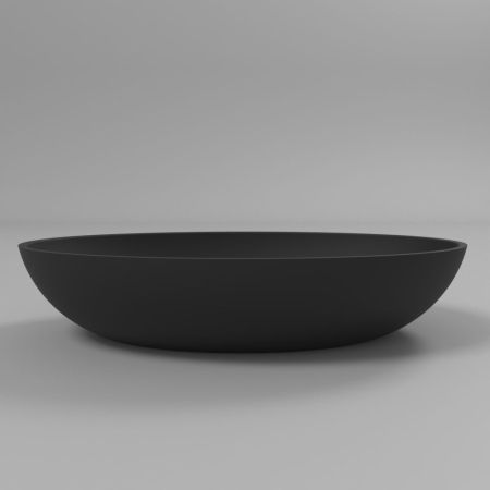 Умывальник WHITECROSS Citrine 60x40 (черный мат) иск. камень, артикул 0717.060040.201