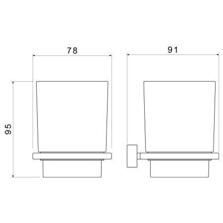 Стакан для зубных щеток Timo Torne 43033/17 золото матовое, артикул 43033/17