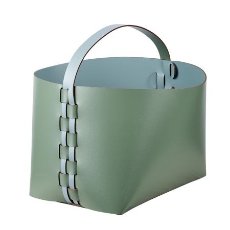 ADJ Корзина Helena, 35x30xH26 см., цвет: эвкалипт/небесный, артикул 3626.60/50