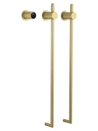 Полотенцесушитель электрический встраиваемый WONZON & WOGHAND LEIPZIG, Брашированное золото (WW-AL3621-BG)