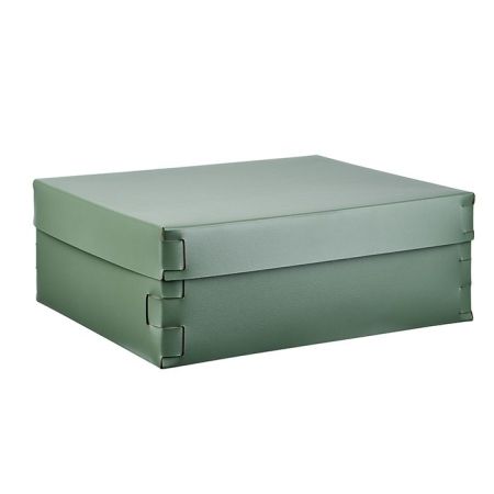 Colombo Adj Коробка Snob, 36x30H13,5 см , цвет: эвкалипт/небесный, артикул BADJ3630-6050