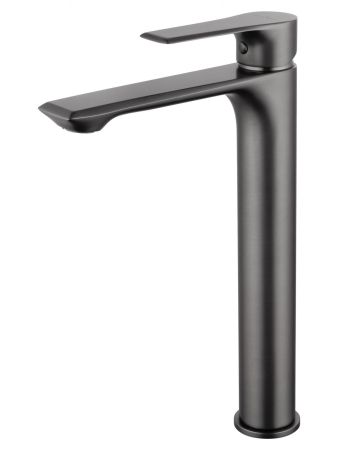 Смеситель для раковины высокий WONZON & WOGHAND BRILLIANT, Темный графит (WW-88019079-BGM)