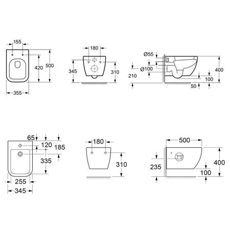 Комплект 2 в 1 Lavinia Boho One Rimless 21031004, артикул 21031004