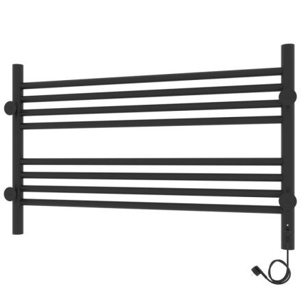Полотенцесушитель электро "Оливия ЧКЧ8 800*500", черный муар, левый