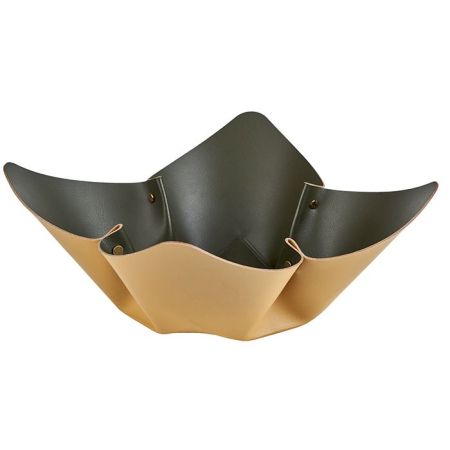 ADJ Фруктовница, D35 см., цвет: горчичный/оливковый, артикул 4035.40/55