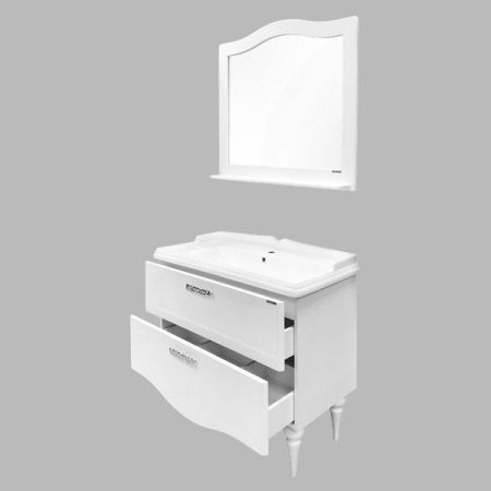 Тумба с раковиной Comforty Монако 100 4136346 Белая