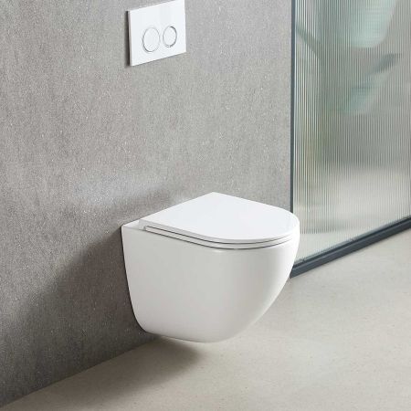 подвесные унитазы Vincea Унитаз подвесной Bien VT1-51T Tornado, цвет белый, ультратонкое soft-close сиденье,, артикул VT1-51T